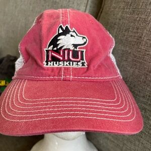 Ahead head gear extreme fir NIU huskies mesh strapback trucker hat cap